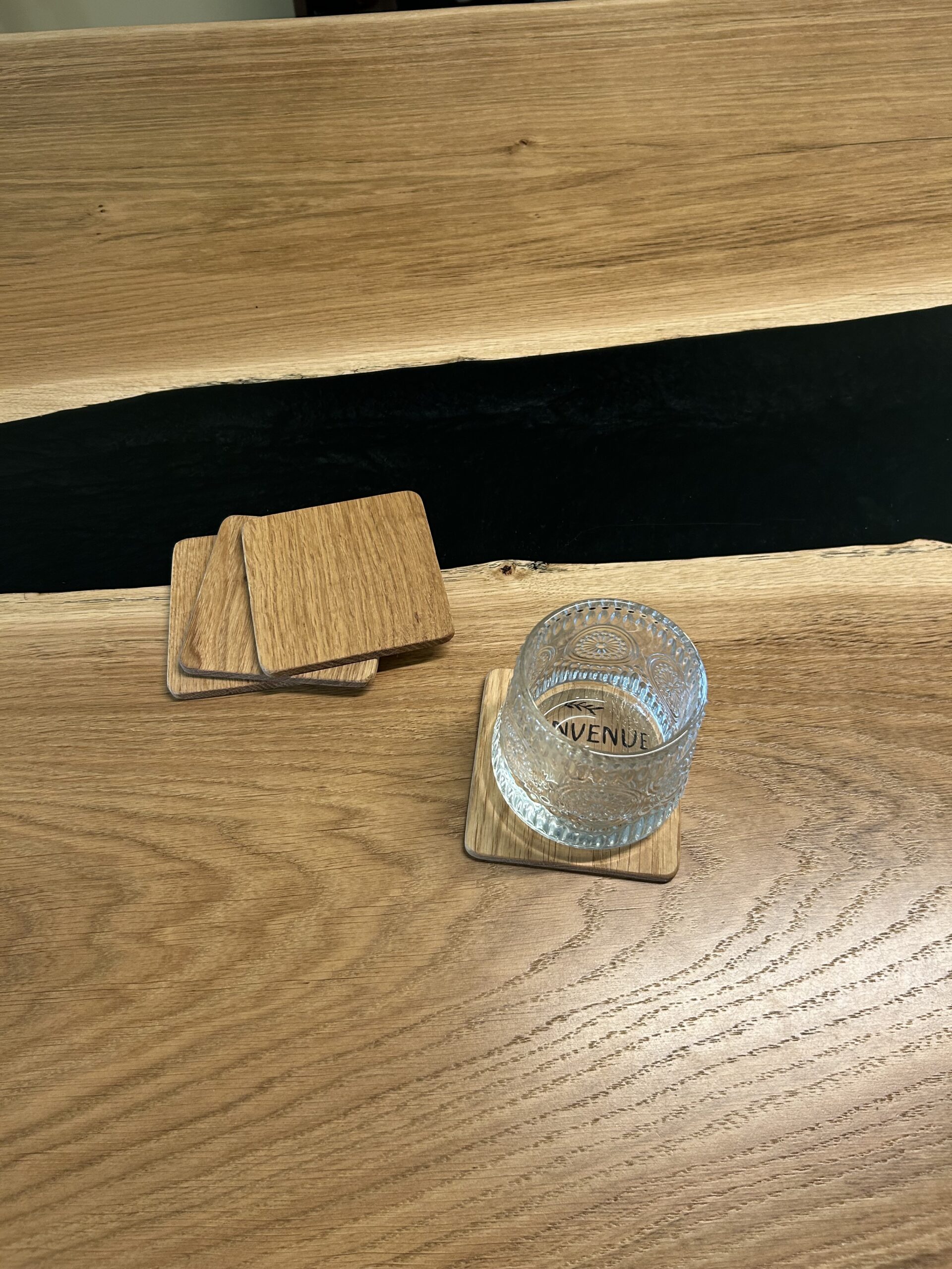 Dessous de verres en chêne personnalisables – Image 3